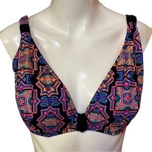 Seafolly Neon Sun Temple Underwire Swim Top Available in 10F (2), 6F, 8F US size